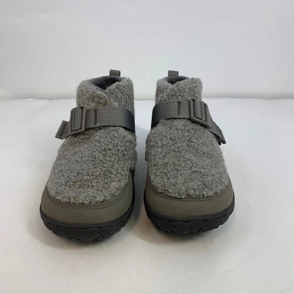 Chaco Revel Chelsea Cozy Gray‎ Fleece Adjustable Strap Ankle Boots Shoes